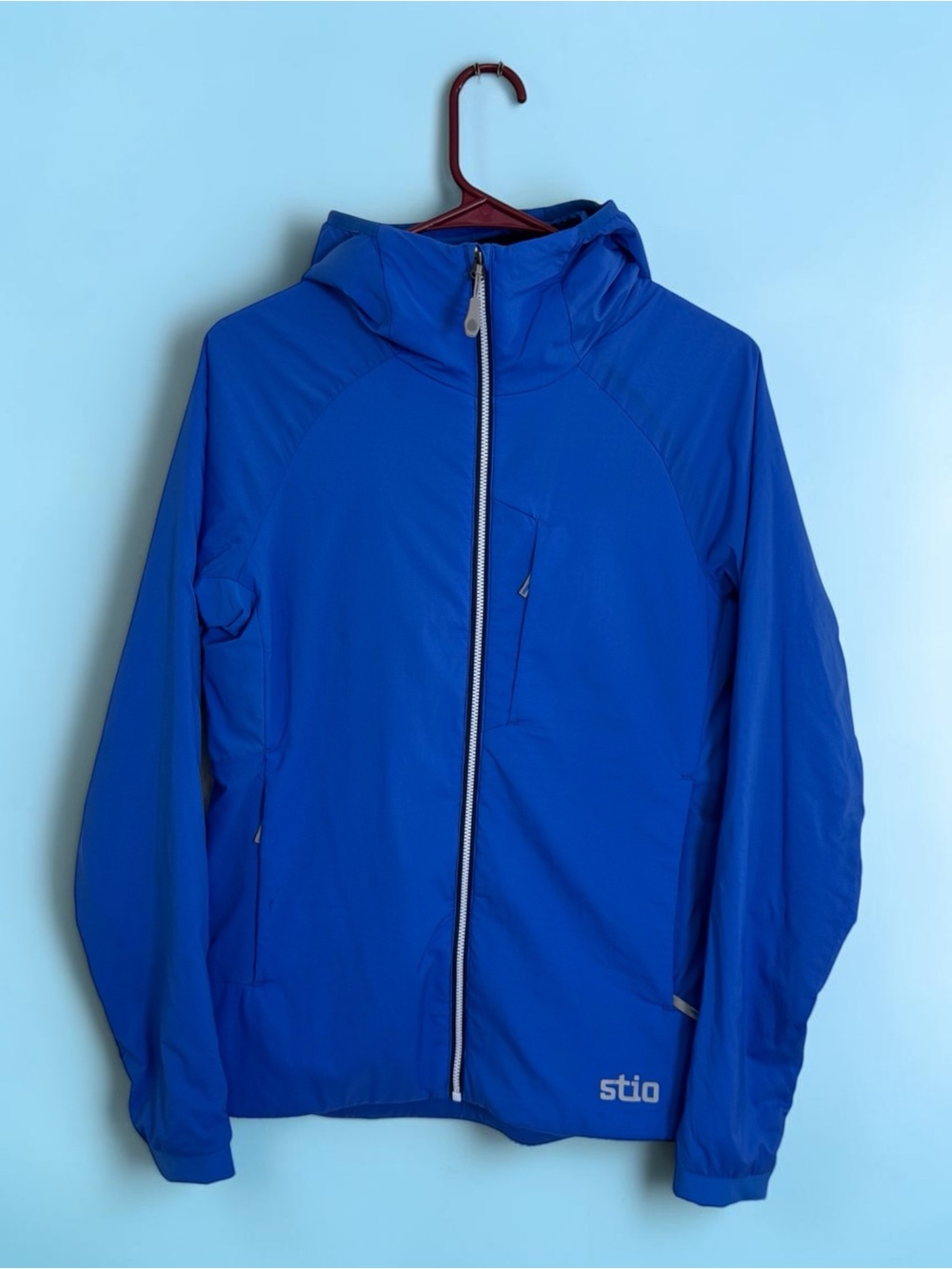 Stio Jacket Lightweight Packable Women’s Size Small Blue Gorpcore Hiking Outdoor